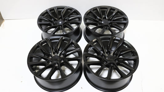 22" Matte Black GMC Style Wheels Set of 4 22x9.0 +28 6x139.7