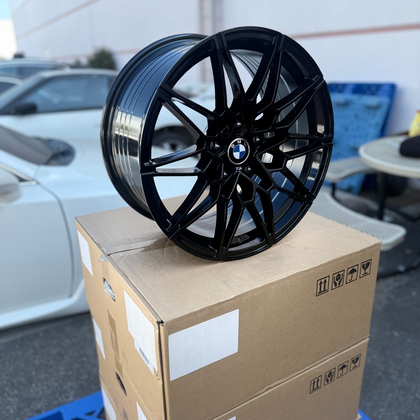 18" Gloss Black BMW M Performance Style Wheels Rims 18x9.0 +38 5x120 CB72.6