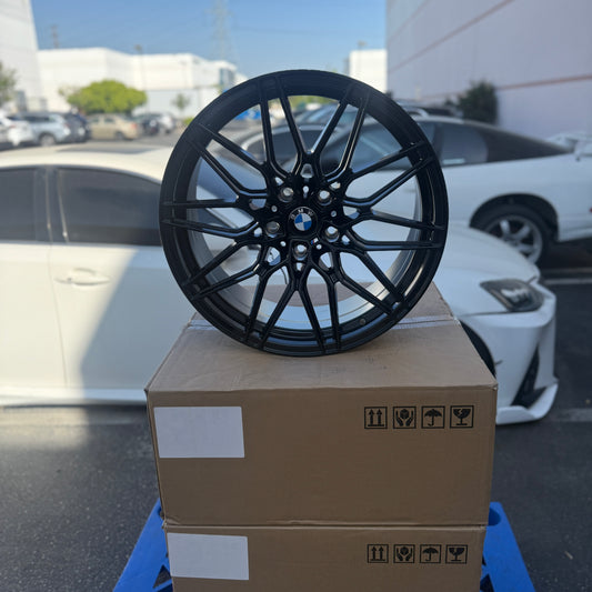 19" Gloss Black BMW 1000M Style Wheels Rims 19x8,5/9.5 +30/35 5x120 CB72.6