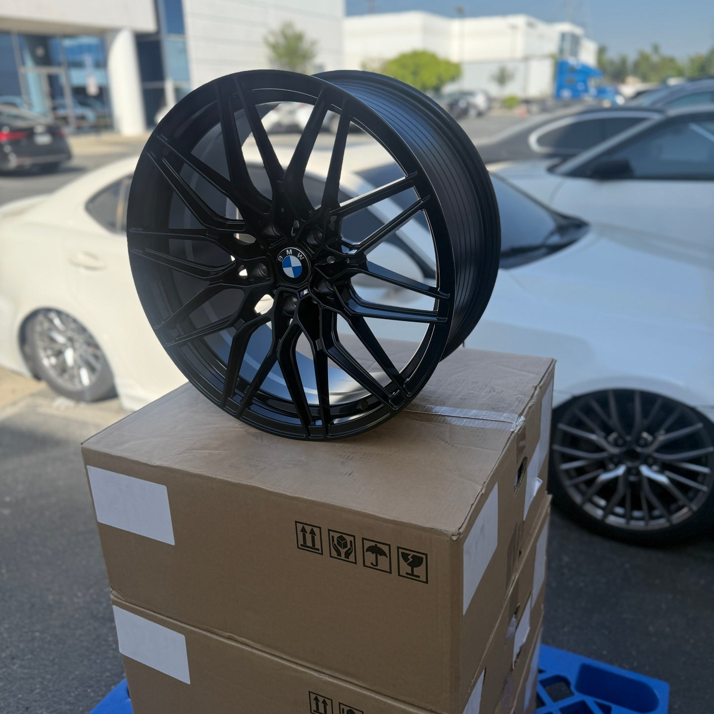 19" Gloss Black BMW 1000M Style Wheels Rims 19x8,5/9.5 +30/35 5x120 CB72.6