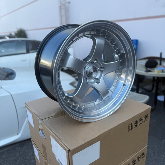 19" Silver/Machined Work Meister S1 Style Wheels Rims 19x9.5/10.5 +30 5x120 CB74.1