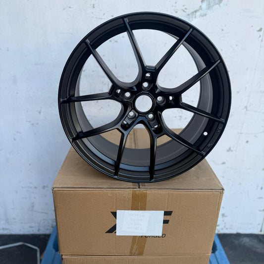19" Matte Black Rays G025 Style Wheels Rims 19x9.5 +38 5x114.3 CB73.1