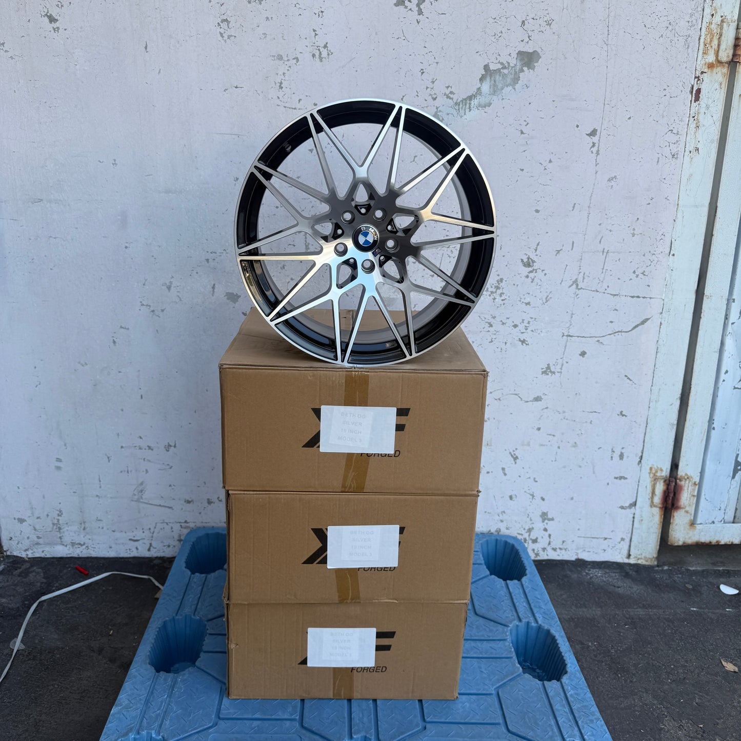 19" Black/Machined BMW 666M Style Wheels Rims 19x9.5 +38 5x112 CB66.6