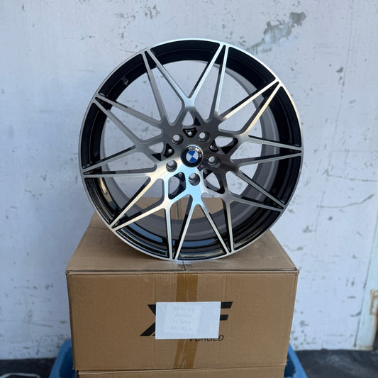 19" Black/Machined BMW 666M Style Wheels Rims 19x9.5 +38 5x112 CB66.6